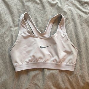 white nike sports bra